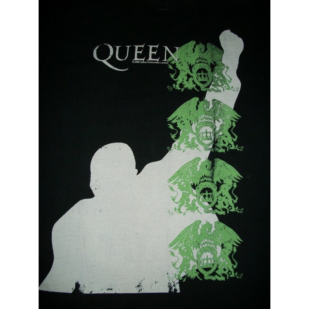 Queen 2008 Men's Limited Production Concert Tshirt Emblem Logo Mercury Medium